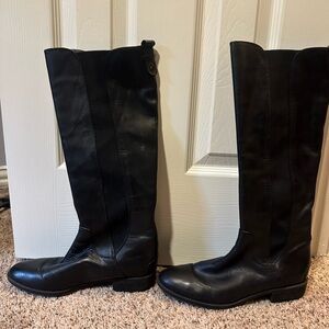 Sam Edelman Black Leather Knee-High Boots